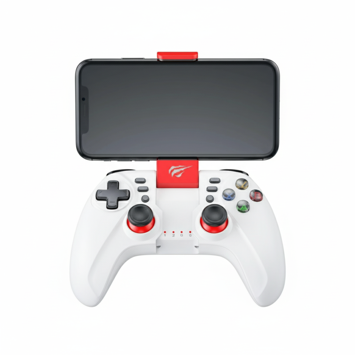 JOYSTICK INALAMBRICO HAVIT G158BT BLANCO CON SOPORTE PARA CELULAR 