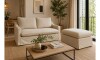 Sofá 2 cps CAIRO Desenfundable Beige