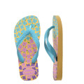 Sandalias Infantiles Havaianas Hav.Kids Flores Amarillo - Azul