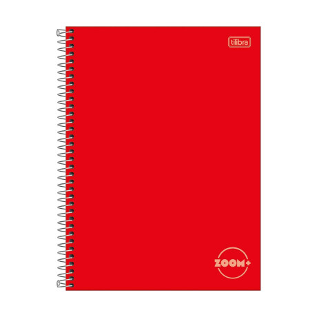 Cuadernola Tilibra 96 Hojas Zoom+ Tapa Dura Roja