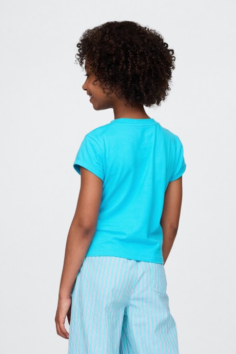 Remera Baby Niña True Cyan Blue 663