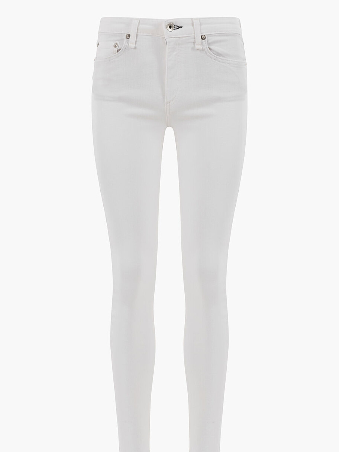 Jean skinny elastizado con bolsillos, Blanc Blanco