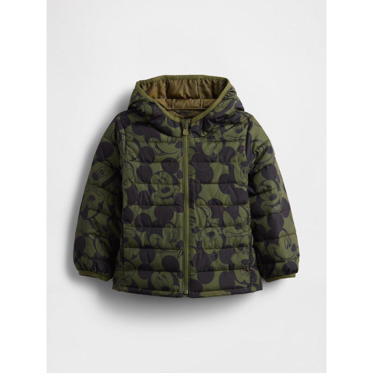 V-DIS FRCH LWT PUFFER - ARMY JACKET GREEN 