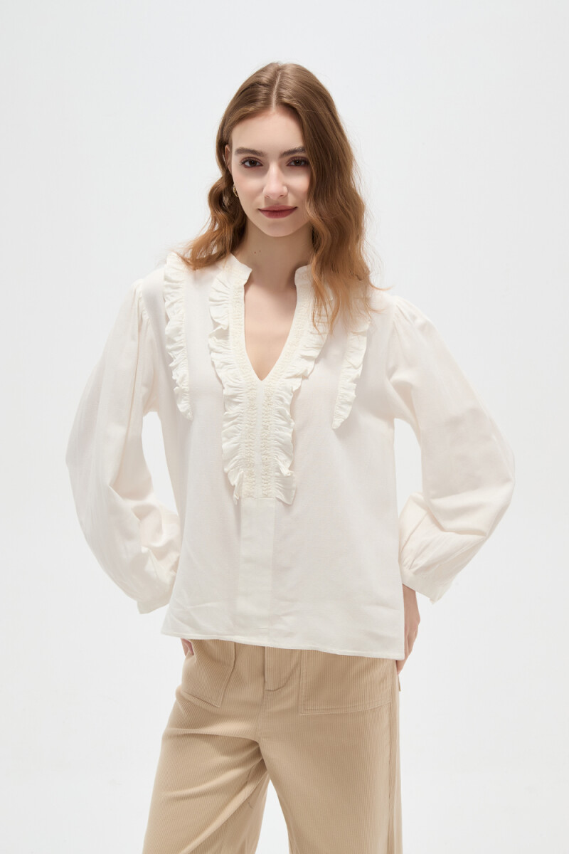Blusa Paven - Marfil / Off White 