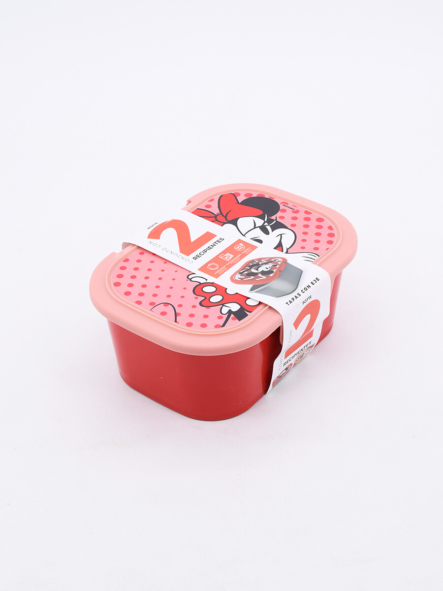 CONTENEDORES SET X2 MINNIE - ROJO 