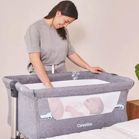 Cuna Colecho Carestino Madison con Bolso y Mosquitero Gris