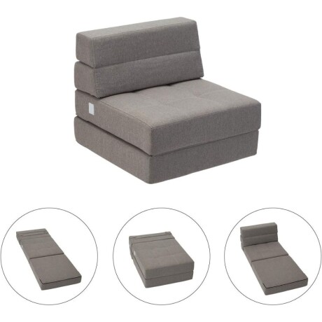 Sofa cama Foldie 1 cuerpo Gris