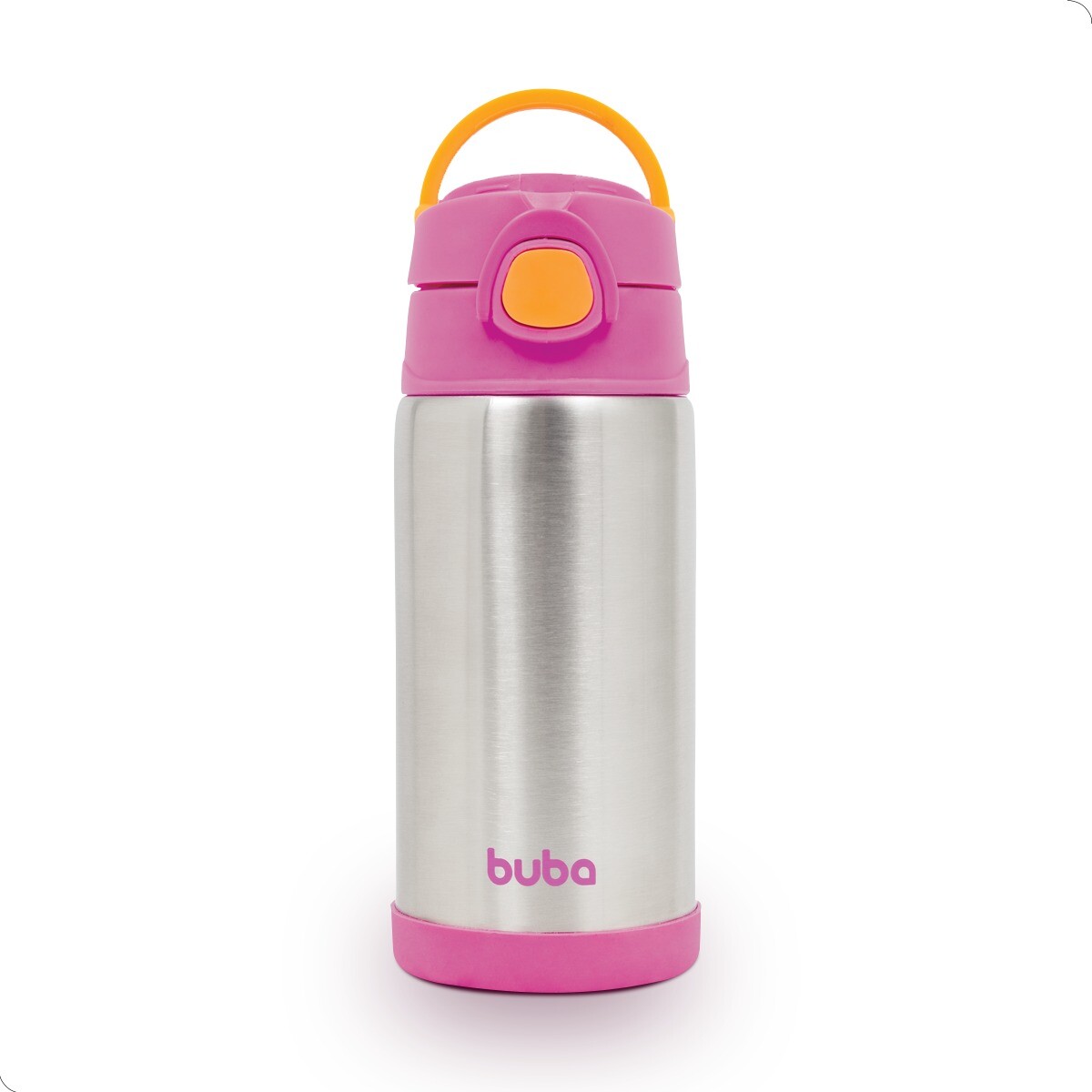 Vaso termico toddler BUBA - rosa metal 
