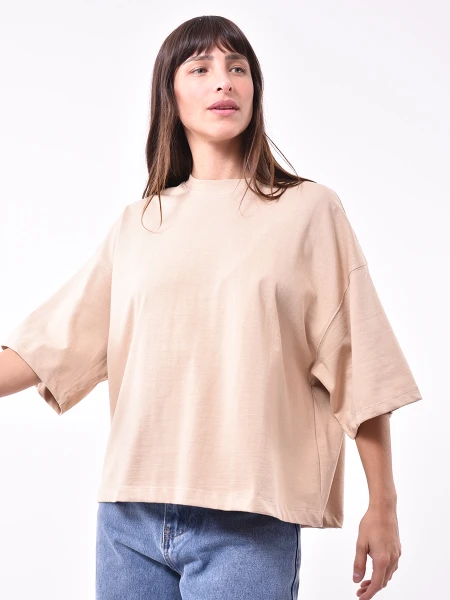 REMERA POPI BEIGE