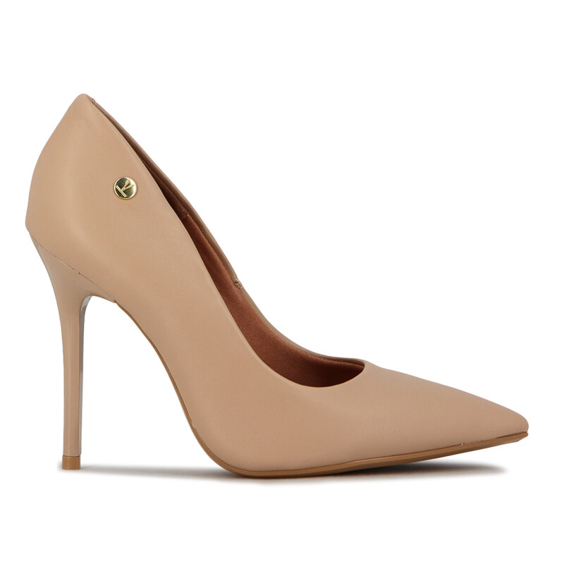 Vizzano Zapato Clasico Punta Fina Taco Alto Lxv Beige