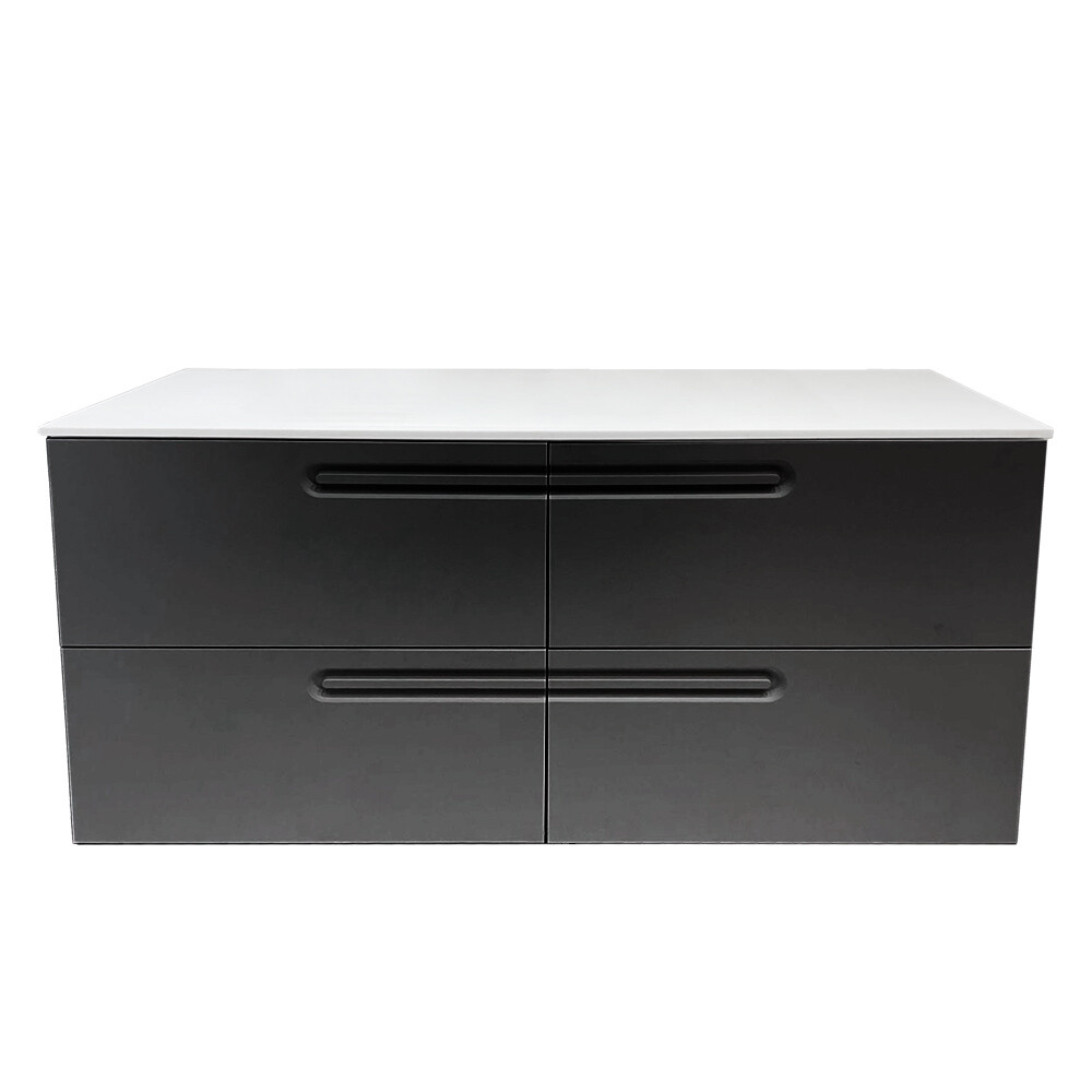 MUEBLE DE BAÑO ECONIC 120 CM NEGRO MATE CON ENCIMERA Mueble De Baño Econic 120 Cm Negro Mate Con Encimera