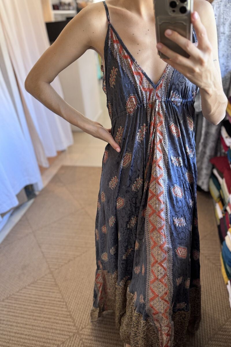Vestido de seda Vida Tonos lilas