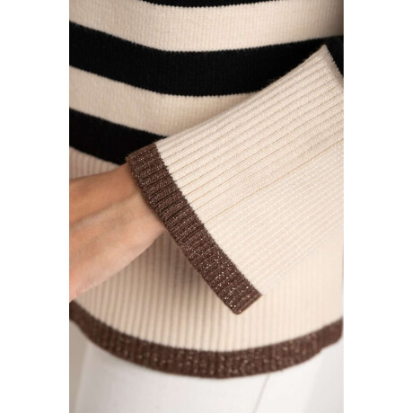 Sweater Rayado Negro