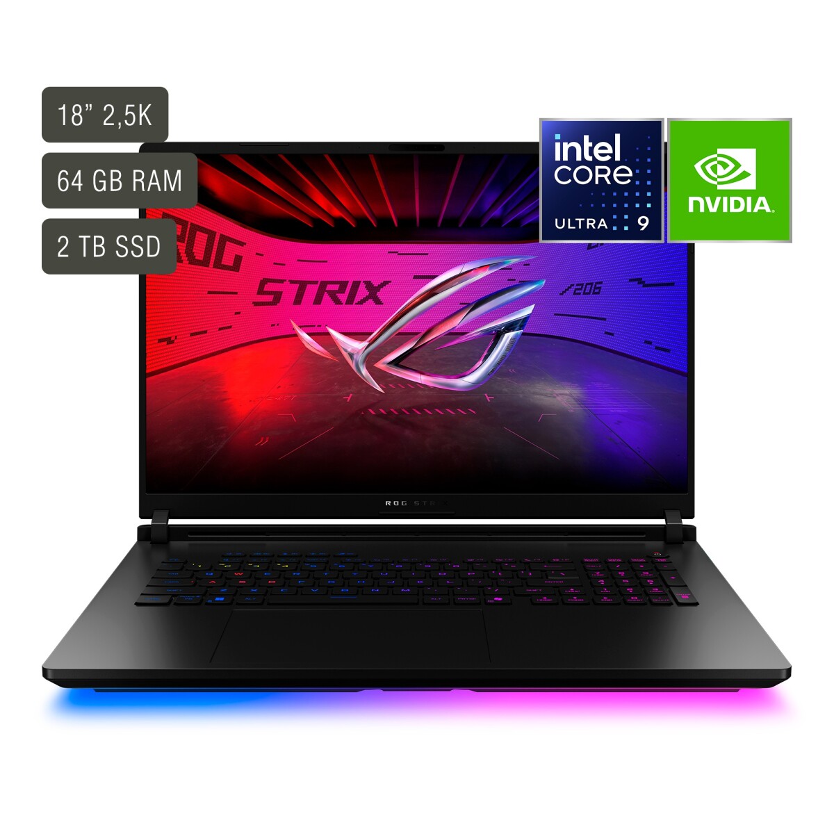 Notebook Gamer Asus Rog 18'' Core Ultra 9 64gb 2tb Win11 Rtx5090 