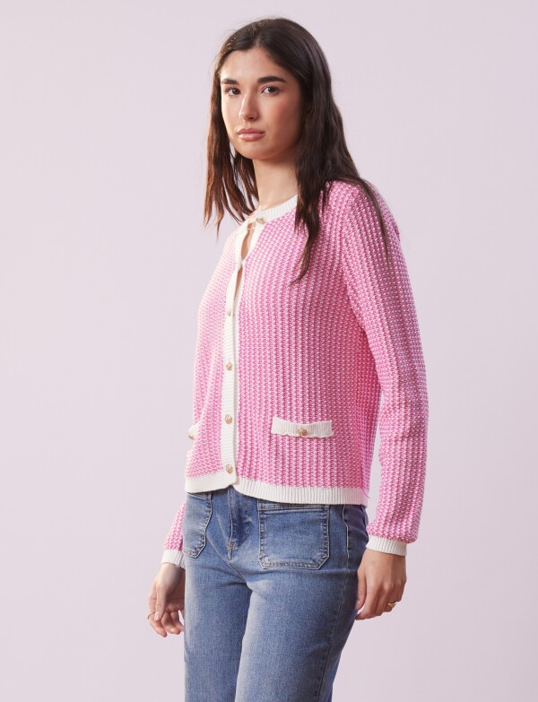 Cardigan Tweed FUCSIA
