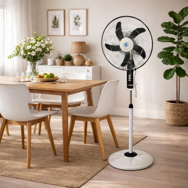 VENTILADOR PIE 18" BASE PLASTICA EF-TIMER 50W NAF Ventilador Pie 18" Base Plastica Ef-timer 50w Naf