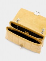 Bolso De Hombro Acolchado amarillo
