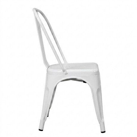 Silla Tolix Metálica Acero Industrial Sandman Comedor Blanco