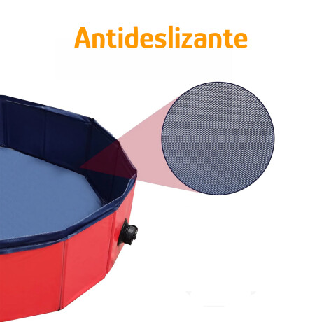 Piscina Plegable Multiuso 100x30cm PVC Antideslizante Bordó