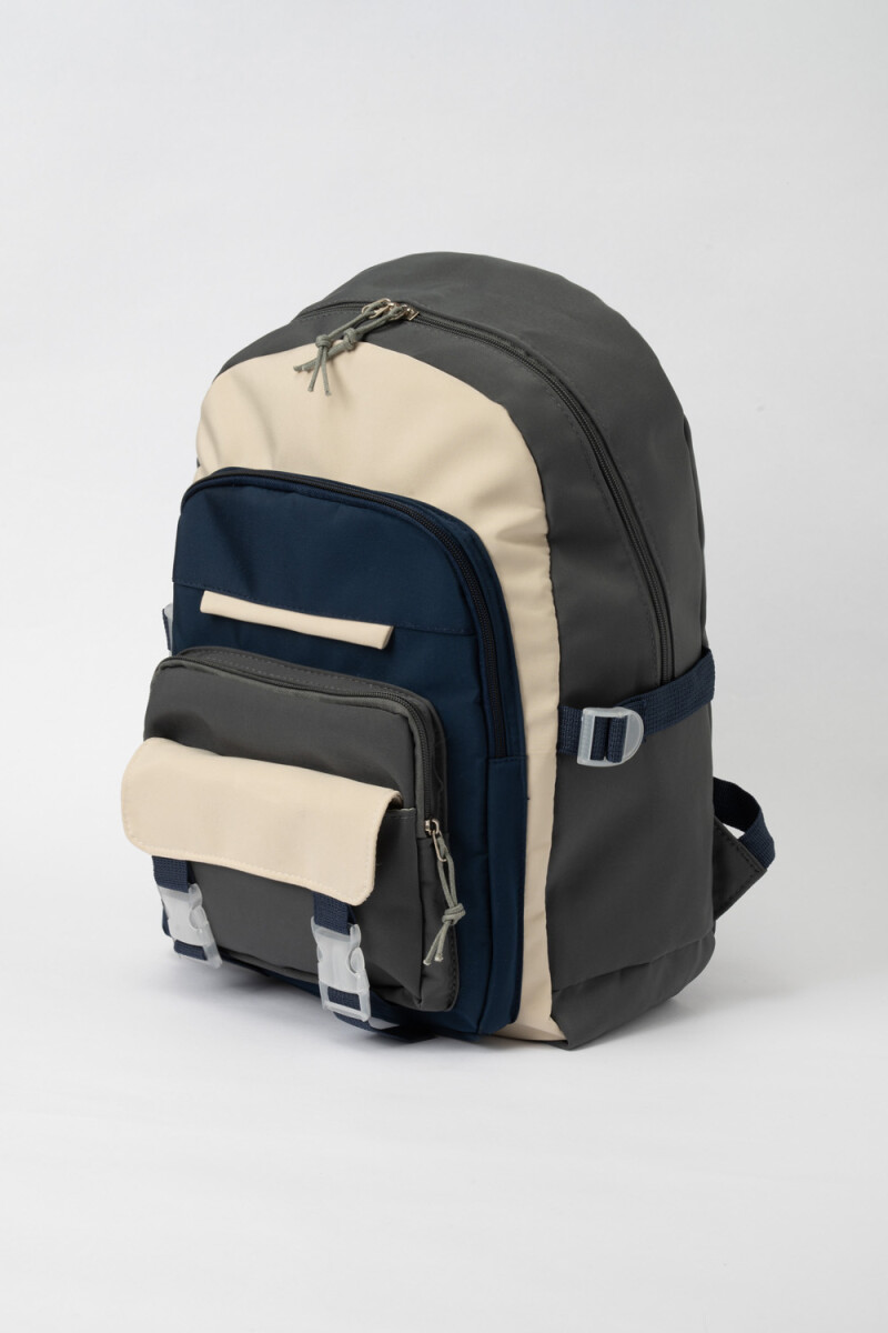 Mochila combinada Gris