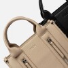 Cartera de Mano Oak en Efecto Cuero Liso Natural