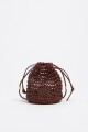BOLSO BUCKET Marron