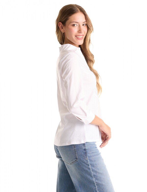 Camisa Tablitas BLANCO