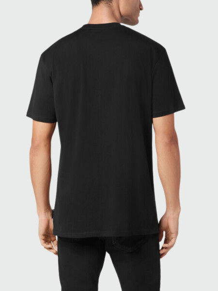 PHILIPP PLEIN - camiseta negra cuello redondo manga corta 0