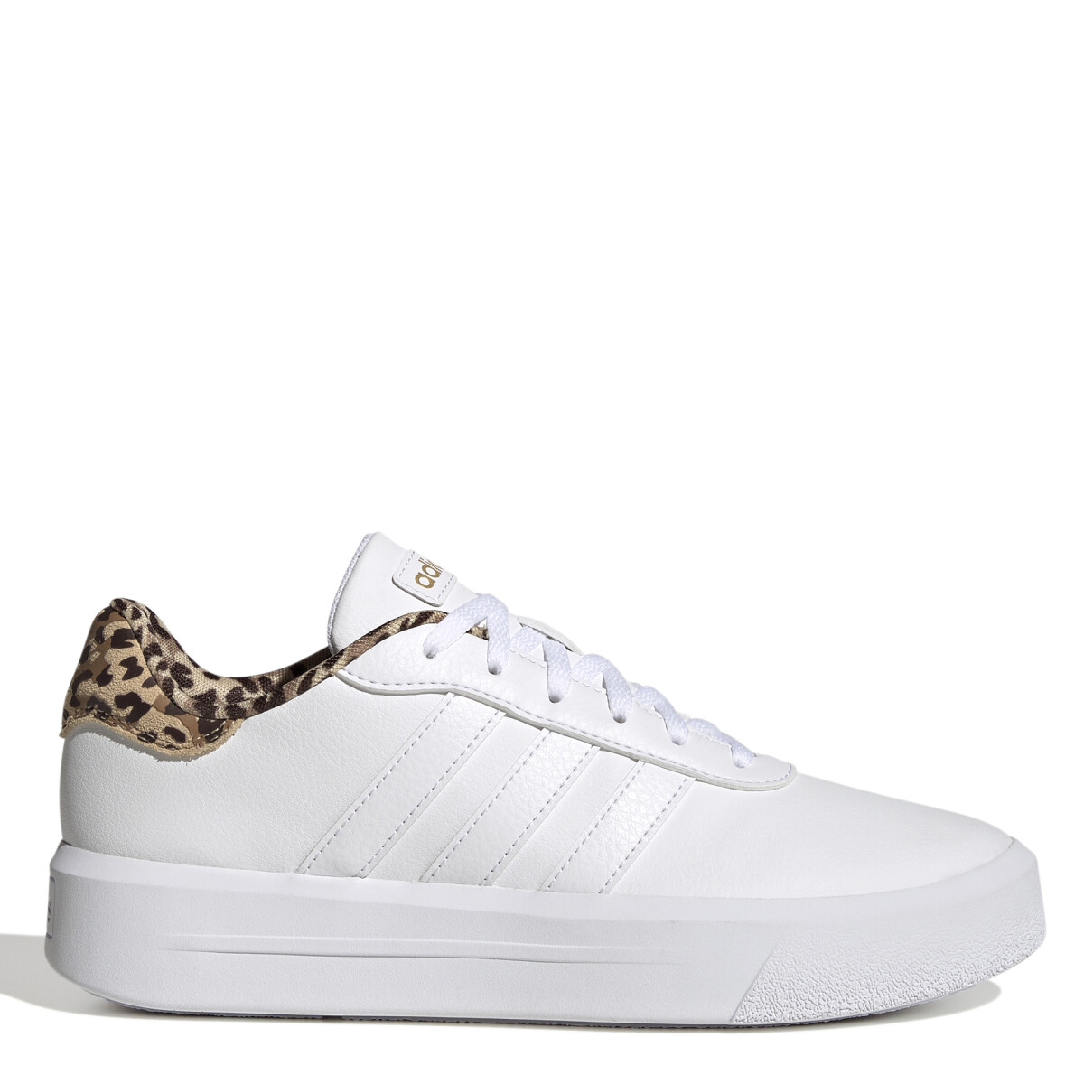 Court Plataforma Wns Adidas - Blanco/Leopardo 