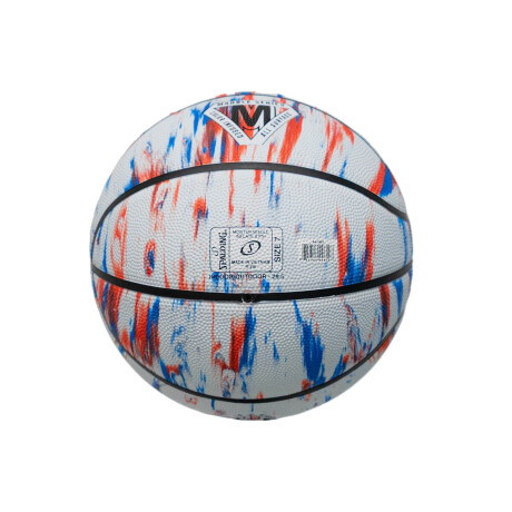 PELOTA MARBLE SPALDING White/Red/Blue/Black