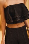 TOP MACARENA DENIM BLACK TOP MACARENA DENIM BLACK