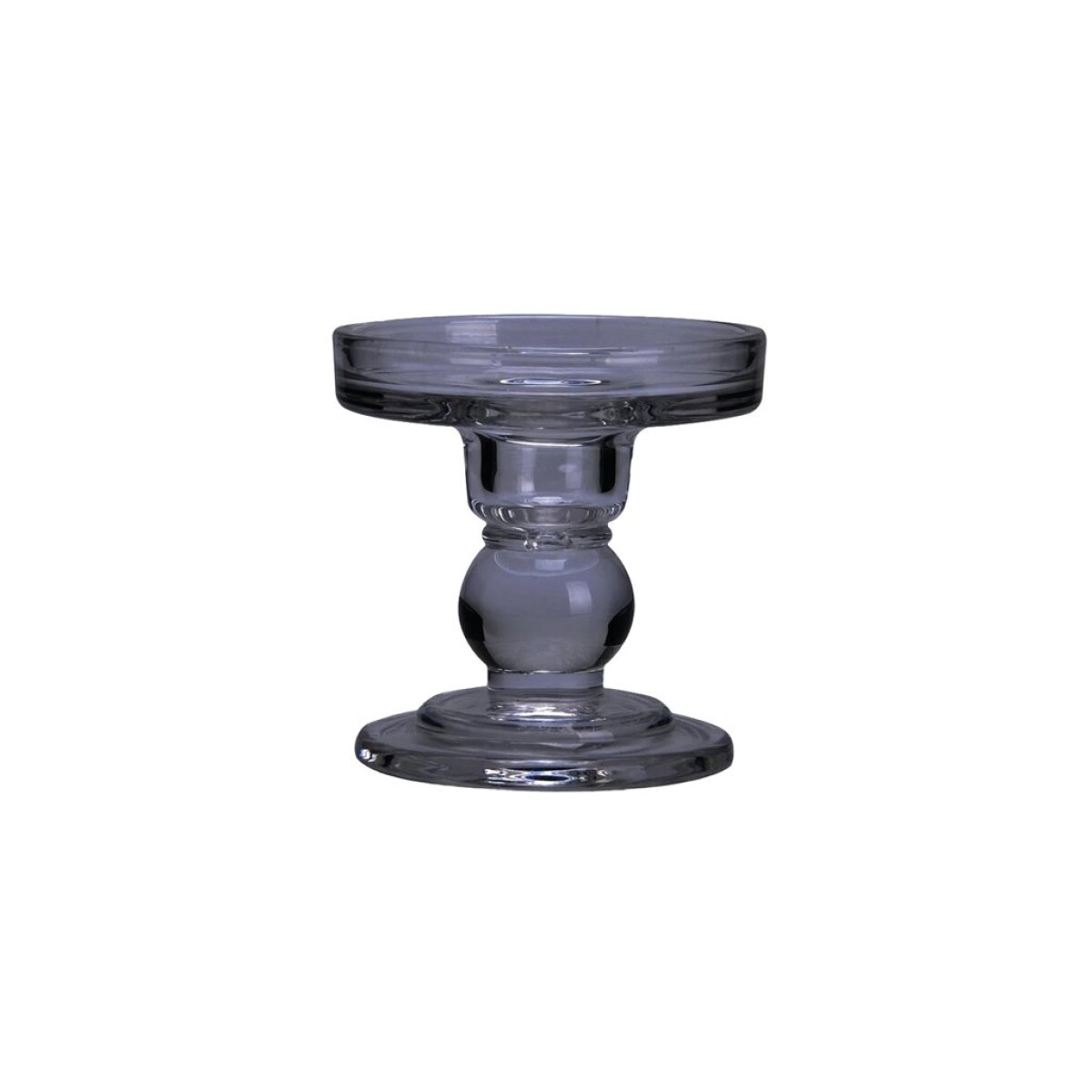 CANDELABRO VIDRIO D8.5/H8.6CM COLOR HUMO 
