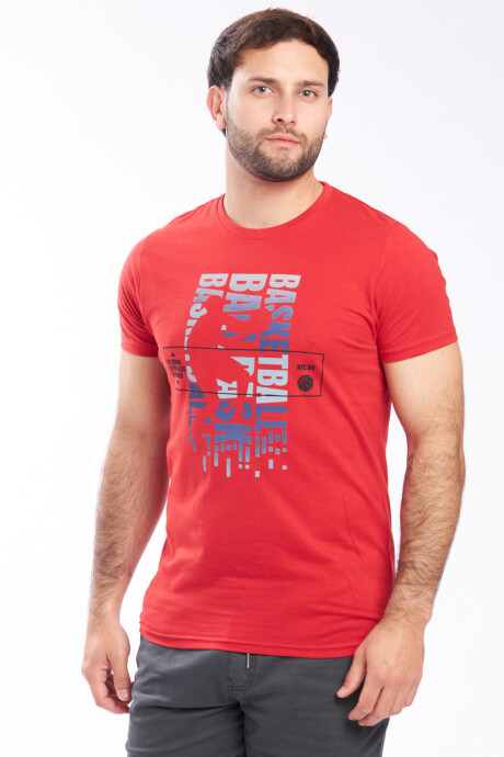 T-SHIRT BASKET 443 Rojo