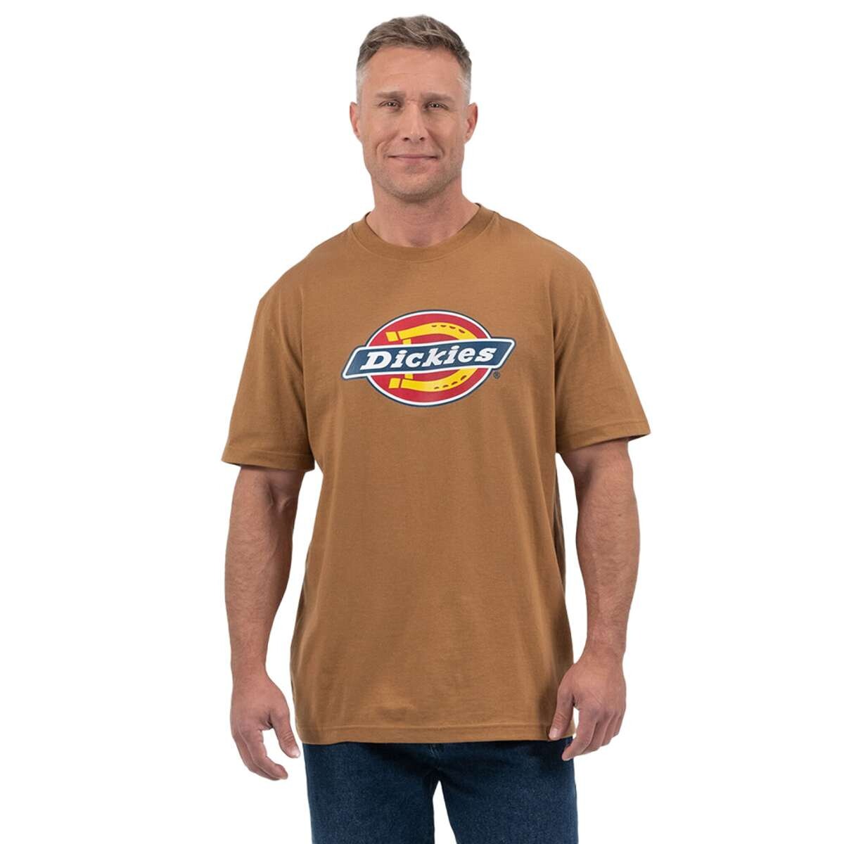 Remera Dickies Tri-Color Logo - Marron 