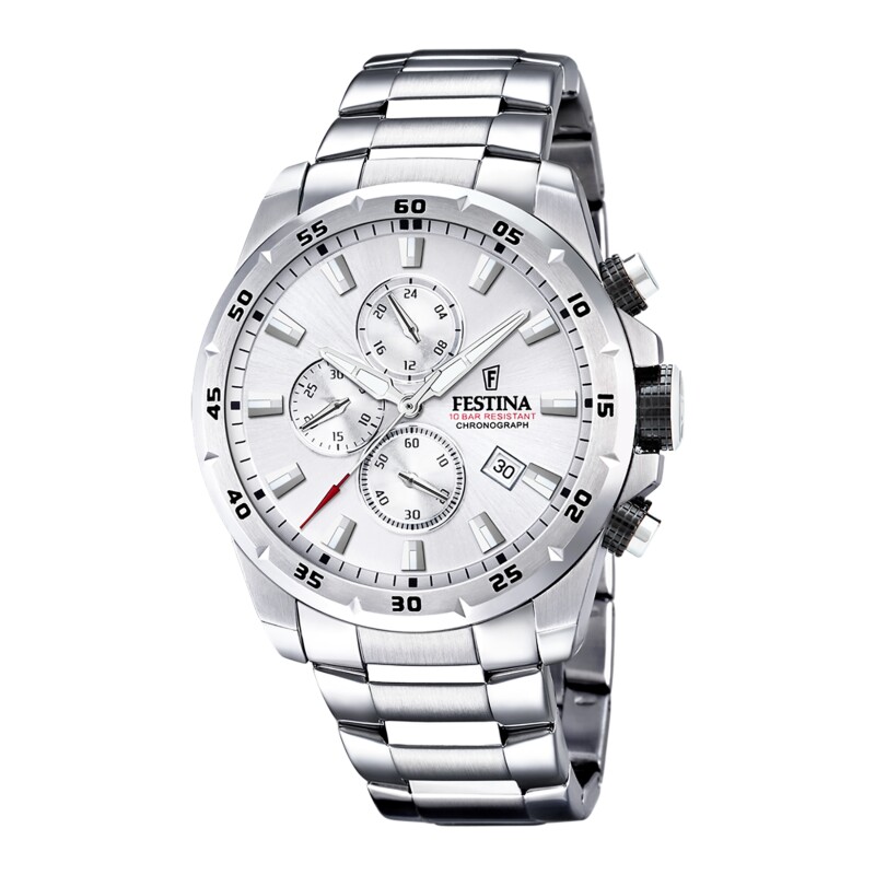Reloj Festina Timeless Chronograph F20463/1 para hombre en acero Plateado