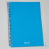 CUADERNO CON INDICE DALI 72 HOJAS COLOR AZUL
