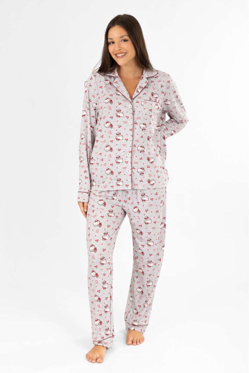 Pijama hello kitty peach americano - Rojo 