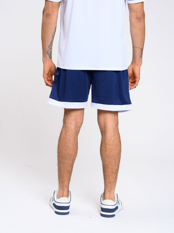 SHORT FUTBOL Umbro Hombre Azul Marino, Blanco