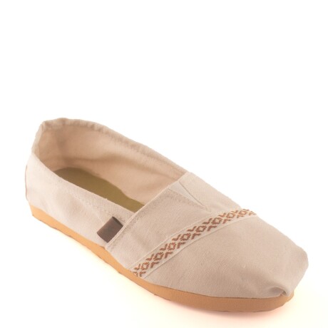 Alpargatas Lona Guarda Pampa Beige