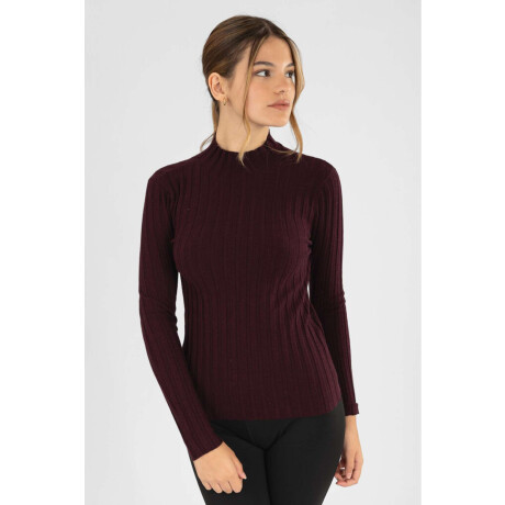 Polera tote Bordeaux