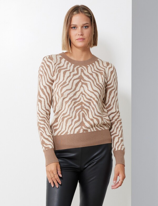 Buzo Animal Print TOSTADO/MULTI