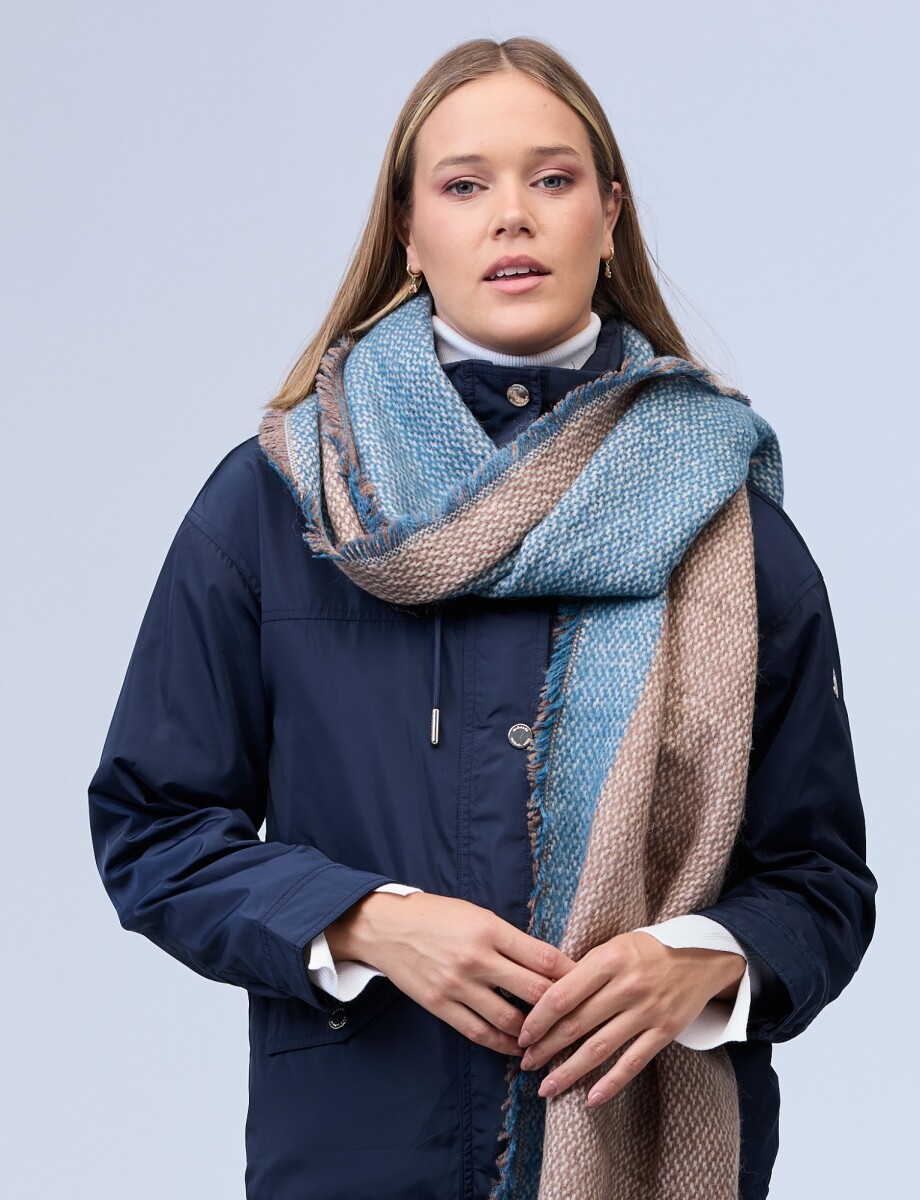 Bufandon Colorblock - Multi/azul 
