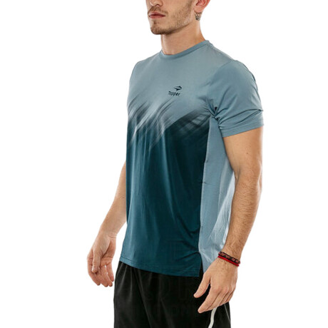 Camiseta Remera Topper Entrenamiento Hombre Original Azul/DG