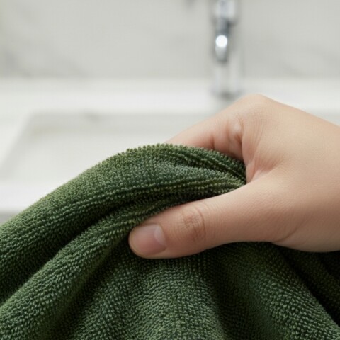 Toalla de Rostro Baño 100% Algodón 360g - 45 x 70 cm - Verde Toalla de Rostro Baño 100% Algodón 360g - 45 x 70 cm - Verde