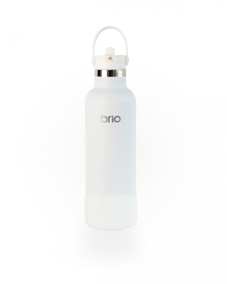 Botella En Acero Inoxidable brio 750ml Con Sorbito Y Manija - Blanco 