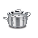 OLLA ACERO 5.5LTS INOX C/TAPA ALFA KORKMAZ. 24X12CM OLLA ACERO 5.5LTS INOX C/TAPA ALFA KORKMAZ. 24X12CM