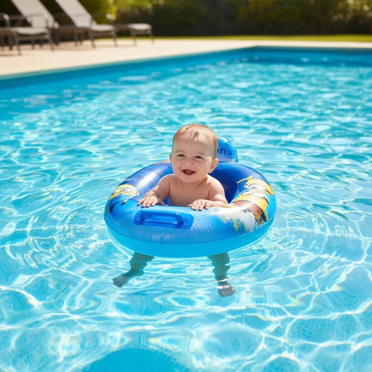 Flotador bebe minions 