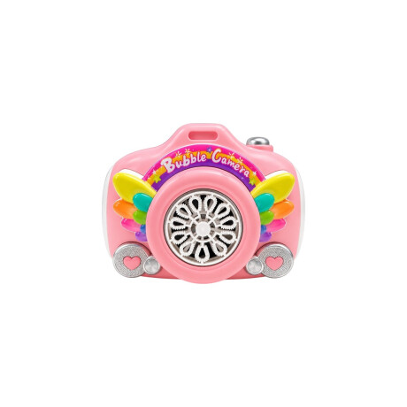 Burbujero con forma de cámara y correa para niños Rosado