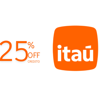 25% con Itaú credito y P. Bank