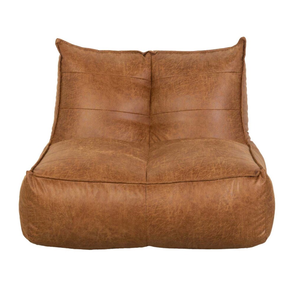 SOFÁ MODULAR SIMIL-CUERO MARRON ALICE CAMEL